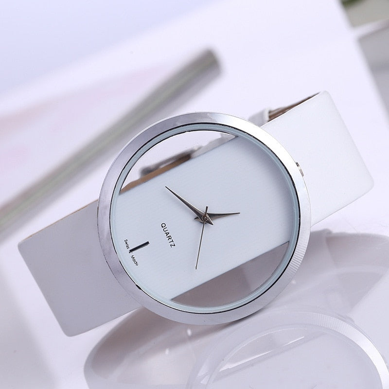 Relógio Luxo Transparente